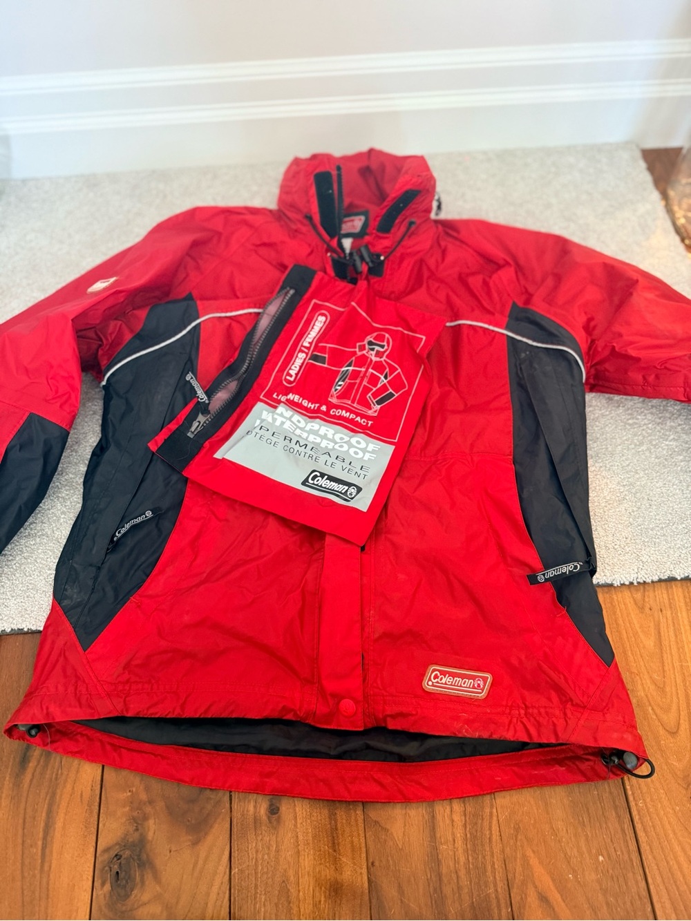 Coleman ladies size small Red Waterproof Jacket